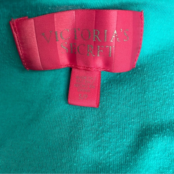 Victoria’s Secret Thermal Pajama Set Pants Henley Top Striped Metallic Small - Picture 6 of 15